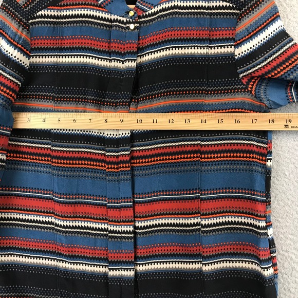 DAY Birger et Mikkelsen Woman Silk Striped Button Up Shirt Size 36 - Picture 5 of 8